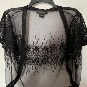 August Silk sheer cardigan